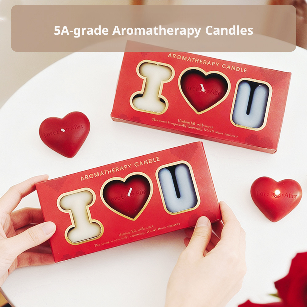 I LOVE U Aromatherapy Candle Gift Set – Romantic Scented Candles for Mother’s Day, Anniversary & Meaningful Gifts