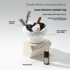 Crystal Aroma Diffuser – Natural Stone Essential Oil Diffuser for Home Relaxation & Aesthetic Decor