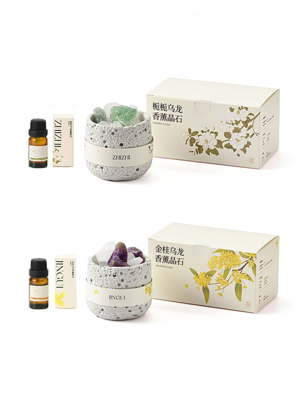 Natural Crystal Stone Aroma Diffuser – Essential Oil Diffuser for Home Relaxation & Aesthetic Decor
