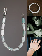 Mineral Soul Series | Frost Signal | Burmese Jade & Refined Silver-Tone Bracelet