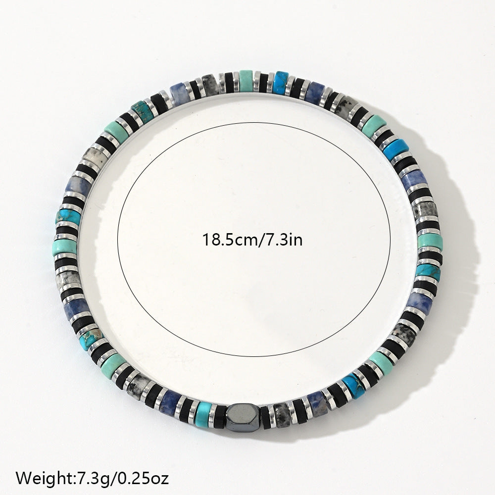 Blue Harmony Energy Bracelet - Balance, Strength & Timeless Style