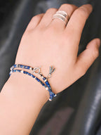 Identity Series | Blue Instinct | Lapis Lazuli, Pearl & Silver Bracelet