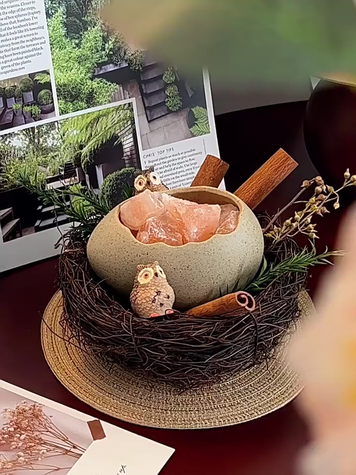 Original Bird’s Nest Crystal Aroma Stone Gift Set, Bird's Nest Diffuser Crystal Aromatherapy Indoor Fragrance Gift